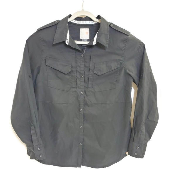 5.11 Tactical Tops - 5.11 Tactical Shirt Womens Large Black Button‎ Down Military Utility Long Sleeve